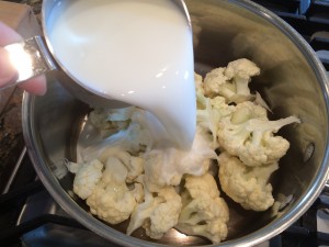 Cauliflower Alfredo with Linguine