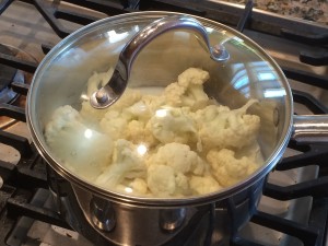 Cauliflower Alfredo with Linguine