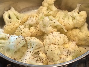 Cauliflower Alfredo with Linguine