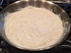 Cauliflower Alfredo with Linguine