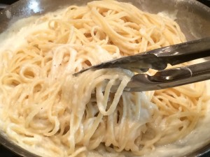 Cauliflower Alfredo with Linguine