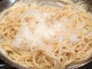 Cauliflower Alfredo with Linguine