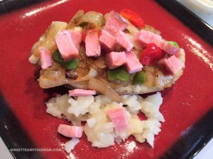 Loaded Baked Potato with Ham