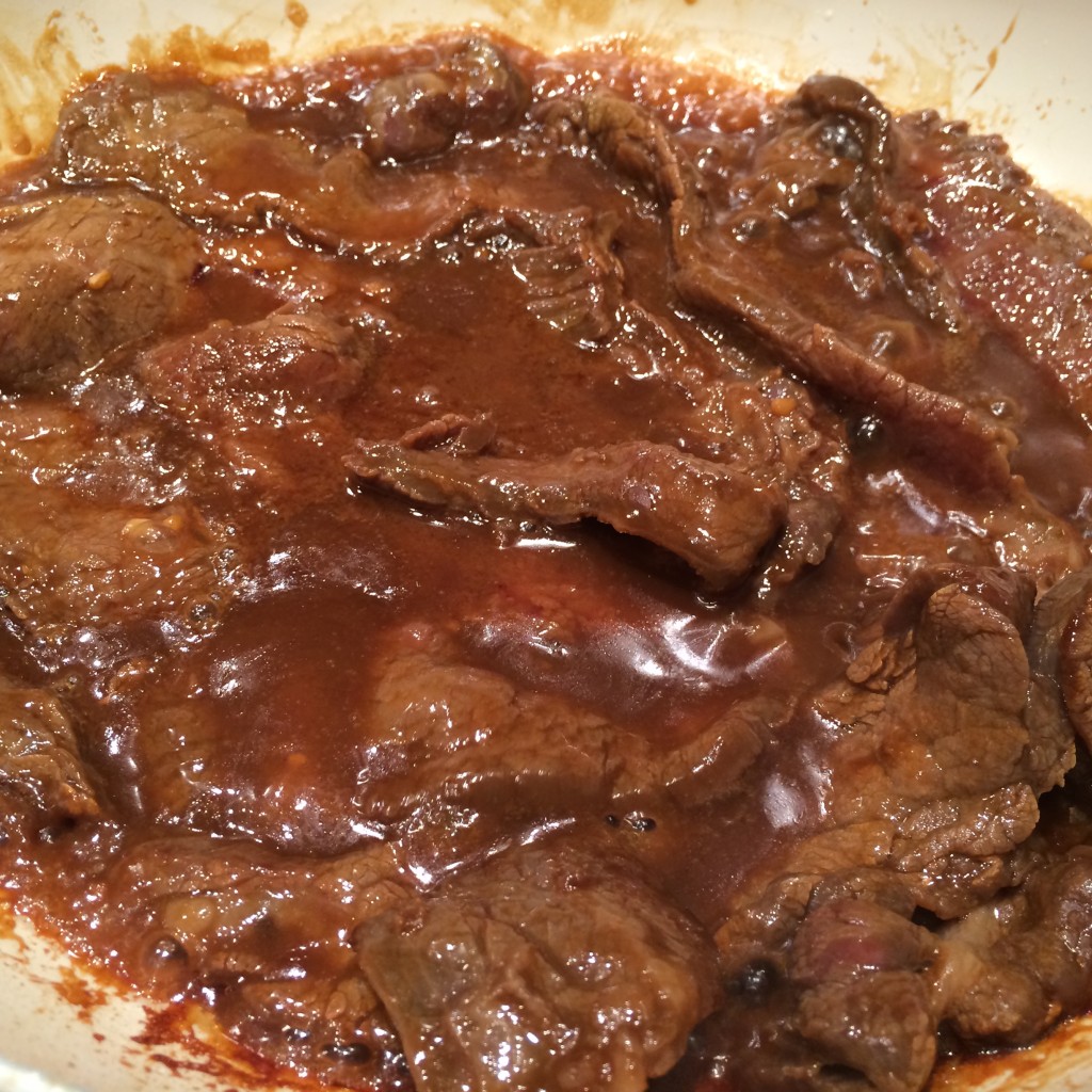 Asian Salad with Marinated Beef Flank Steak