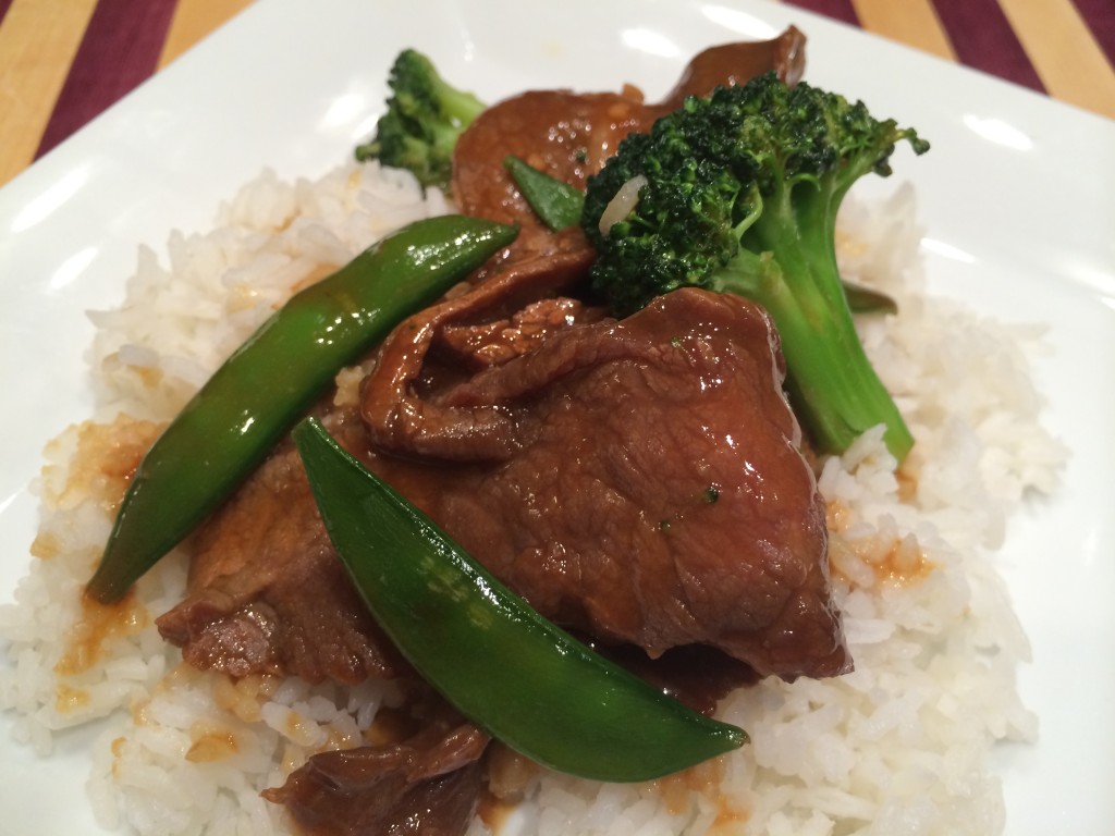 Beef and Broccoli with Snow Peas