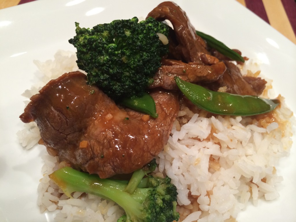Beef and Broccoli with Snow Peas
