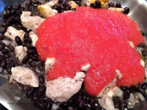 Mediterranean Chicken with Black Beans