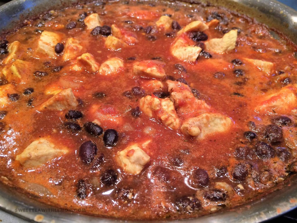 Mediterranean Chicken with Black Beans