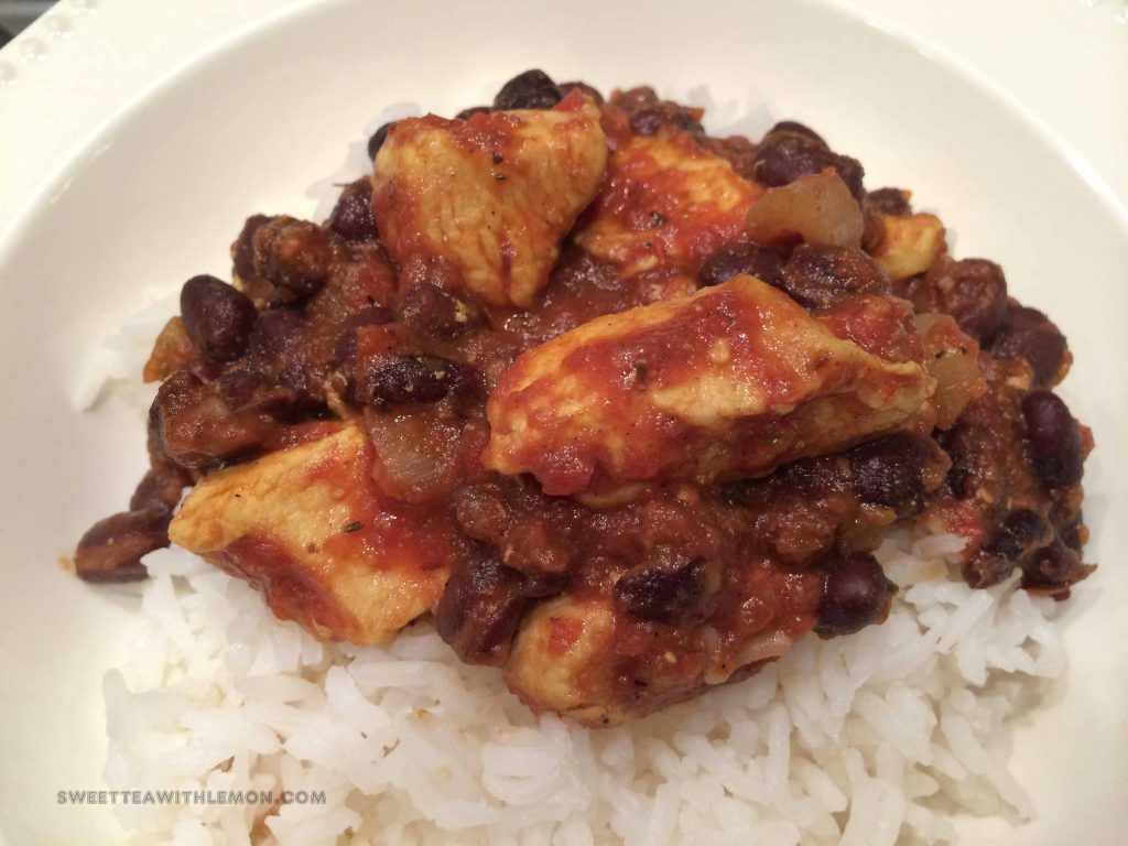 Mediterranean Chicken with Black Beans