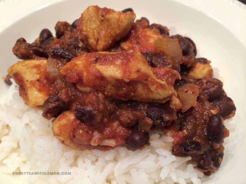 Mediterranean Chicken with Black Beans