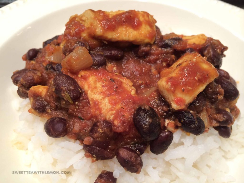 Mediterranean Chicken with Black Beans