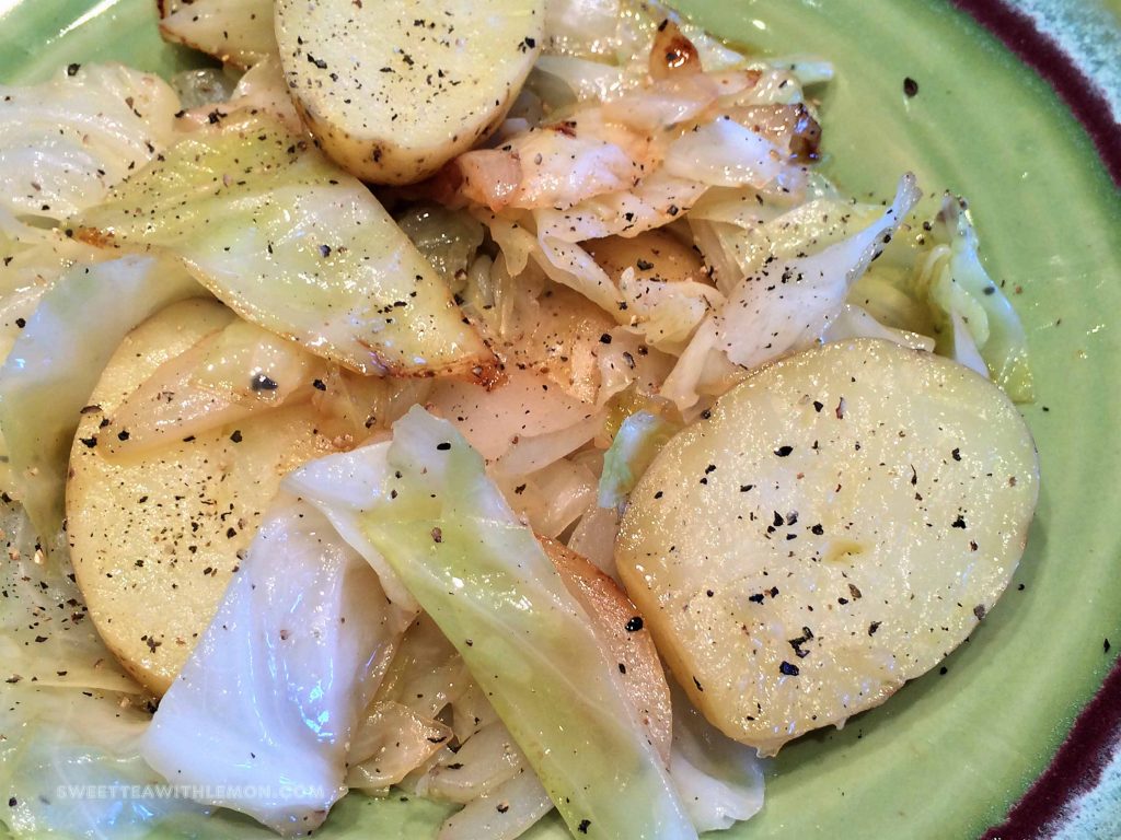 Cabbage and Potatoes Sweet Tea (with Lemon)
